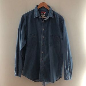 Vintage denim shirt Marlboro XL button up